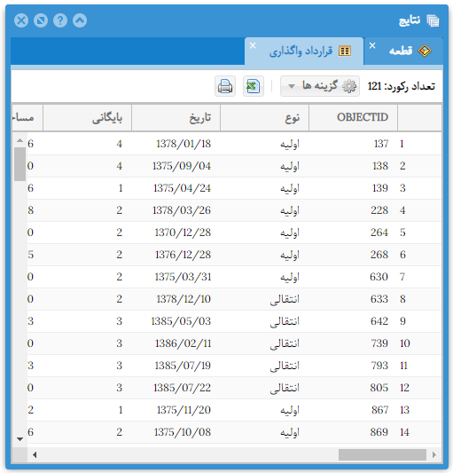 نمایش اطلاعات مرتبط